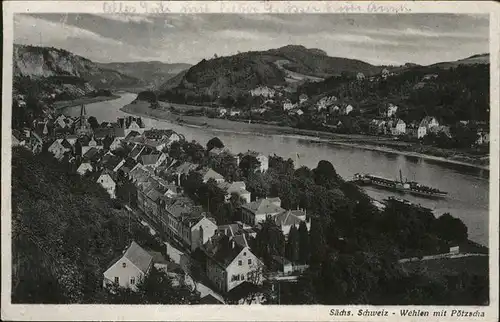 Wehlen Sachsen Saechsische Schweiz, Dampfer