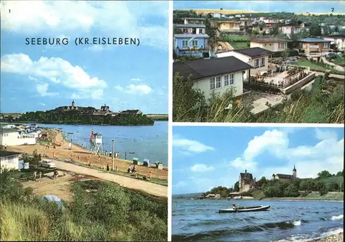 Seeburg Eisleben Strand suesser See Bungalow Schloss Kat. Seeburg Eisleben