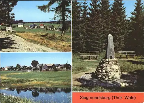 Siegmundsburg Dreistromstein Wasserscheide Elbe-Weser-Rhein Kat. Siegmundsburg
