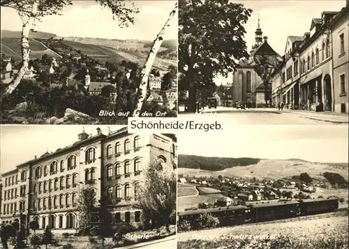 Schoenheide Erzgebirge Ort Schule Schwarzwinkel Kat. Schoenheide Erzgebirge