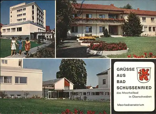 Bad Schussenried Wappen Moorbadsanatorium Oberschwaben Kat. Bad Schussenried