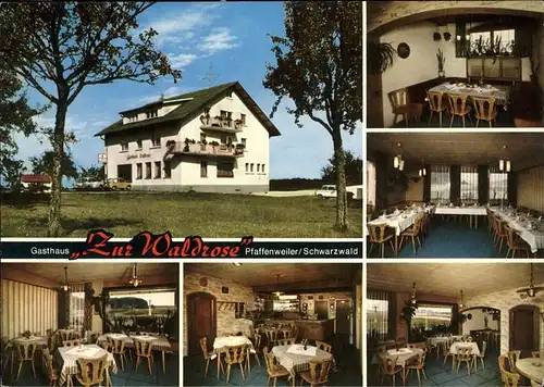 wz06897 Pfaffenweiler Villingen-Schwenningen Gasthaus Zur Waldrose Kategorie. Villingen-Schwenningen Alte Ansichtskarten