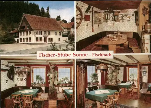 Fischbach Niedereschach Fischer-Stube Sonne Kat. Niedereschach