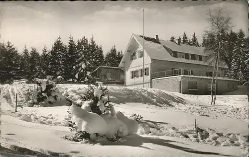 Oberkirnach Naturfreundehaus Hirzwald Kat. St. Georgen im Schwarzw.