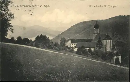 Untermuenstertal Klosterkirche St. Trudpert Kat. Muenstertal