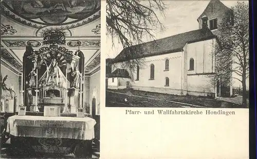 Hondingen Pfarr- u. Wallfahrtskirche Kat. Blumberg