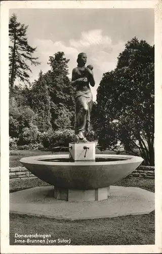 Donaueschingen Irma Brunnen Kat. Donaueschingen