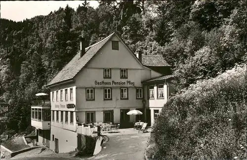 Gremmelsbach Gasthof Pension Pflug Kat. Triberg im Schwarzwald