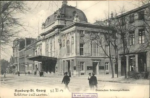 St Georg Hamburg Deutsches Schauspielhaus Kat. Hamburg