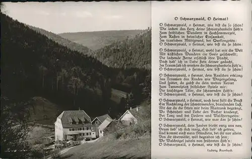 Unterreichenbach Calw Gasthaus Pension Kapfenhardter Muehle Gedicht Ludwig Auerbach Kat. Unterreichenbach