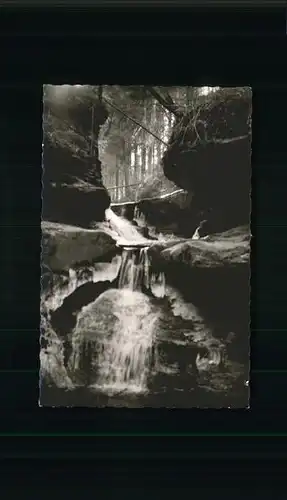 Oberhaugstett Wasserfall im Ziegelbachtal Kat. Neubulach