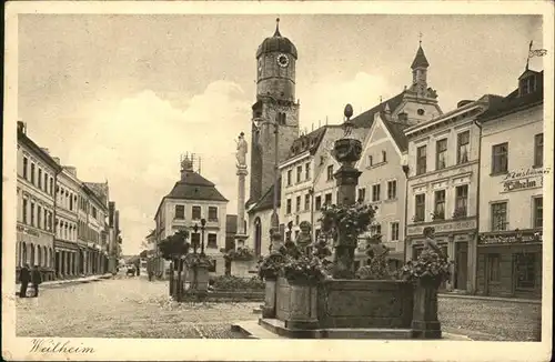 Weilheim Oberbayern Brunnen Kat. Weilheim i.OB