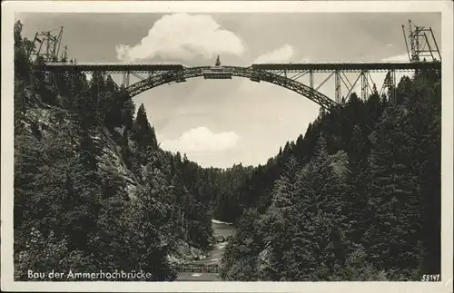 Echelsbach Ammerhochbruecke Kat. Bad Bayersoien