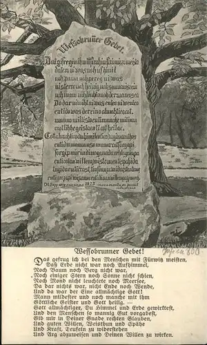 Wessobrunn Gebet  Kat. Wessobrunn