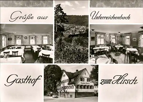 Unterreichenbach Calw Gasthof Hirsch Kat. Unterreichenbach