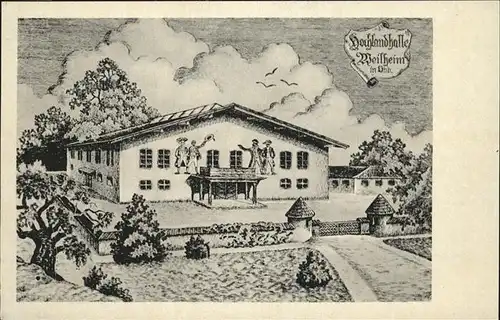 Weilheim Oberbayern Hochlandhalle Kat. Weilheim i.OB