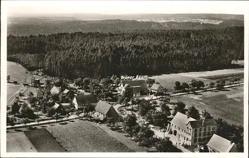 Ettmannsweiler Fliegeraufnahme Gasthof Pension Zum gruenen Baum Kat. Simmersfeld