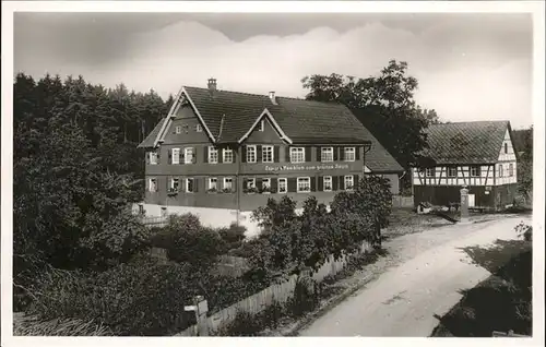 Ettmannsweiler Gasthof Pension Zum gruenen Baum Kat. Simmersfeld