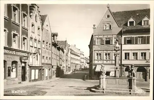 Weilheim Oberbayern Brunnen Stoelzle Simade Bankgeschaeft Kat. Weilheim i.OB