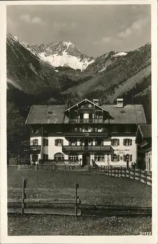 Geitau Gasthaus zur roten Wand Aiplspitz Kat. Bayrischzell