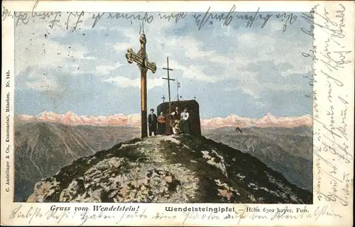 Wendelstein Berg Gipfel Kreuz Kat. Bayrischzell