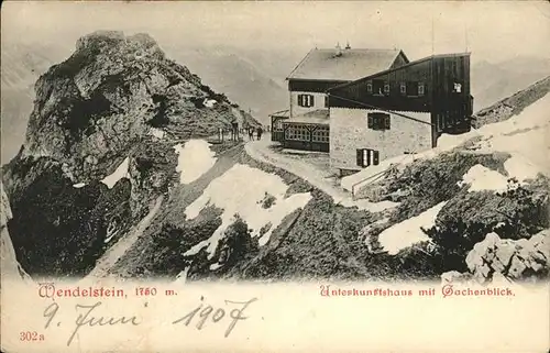 Wendelstein Berg Unterkunftshaus  Kat. Bayrischzell