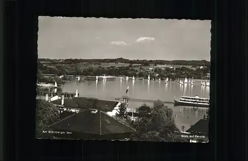 Percha Starnberg See Segelboot Kat. Starnberg