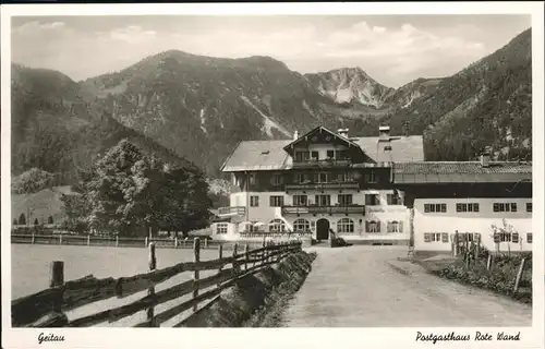 Geitau Post Gasthaus Rote Wand Kat. Bayrischzell
