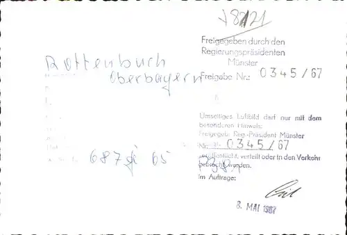 Rottenbuch Oberbayern Fliegeraufnahme  Kat. Rottenbuch