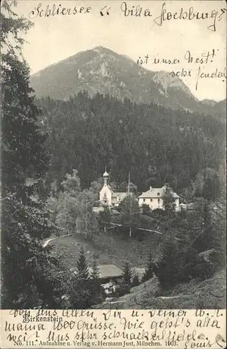 Birkenstein Schliersee Villa Hochburg Kat. Fischbachau