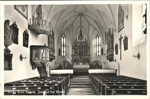 Dorf Kreuth Kirche Inneres Kat. Kreuth
