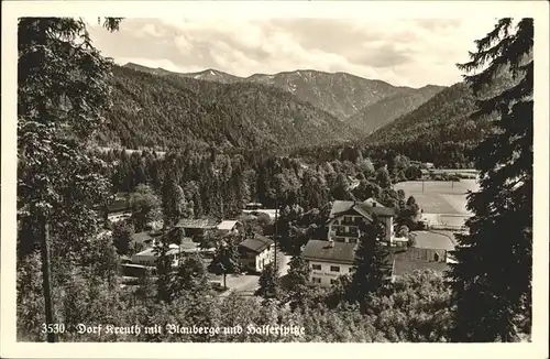 Dorf Kreuth Blauberge Halserspitze Kat. Kreuth