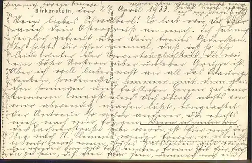 Birkenstein  Kat. Fischbachau