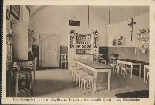 Osterhofen Bayrischzell Erziehungsinstitut der englischen Fraeulein Schulkueche Kat. Bayrischzell