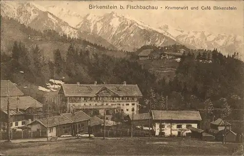 Birkenstein Kramerwirt Cafe Birkenstein Kat. Fischbachau