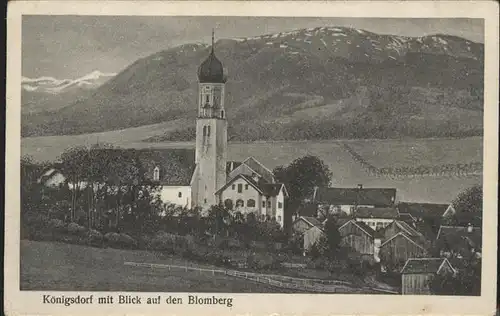Koenigsdorf Oberbayern Kirche Blomberg Kat. Koenigsdorf