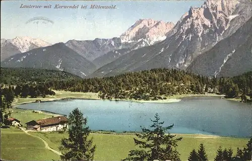 Lautersee Mittenwald Karwendel Kat. Mittenwald