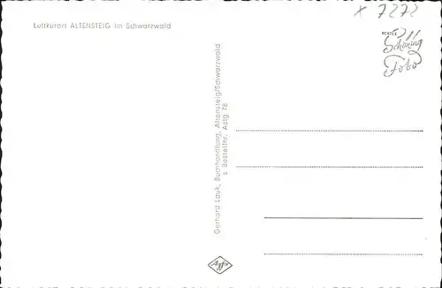 Altensteig Wuerttemberg  Kat. Altensteig