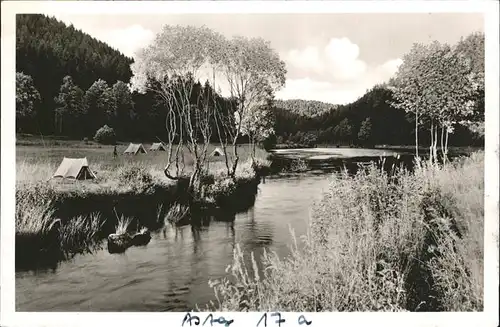 Altensteig Wuerttemberg Nagoldtal Stausee Zeltplatz Kat. Altensteig