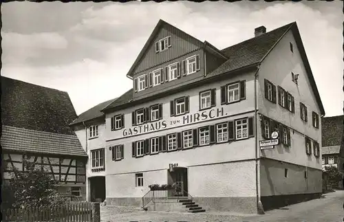 Wart Altensteig Gasthaus Pension Hirsch Kat. Altensteig