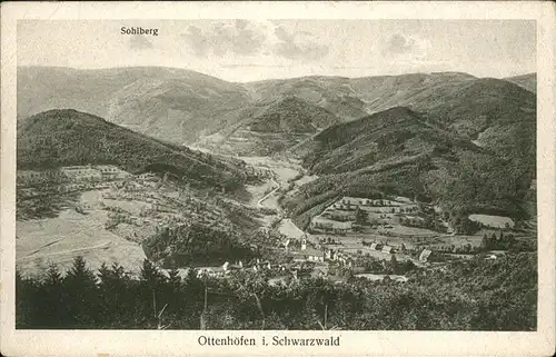 Sohlberg Panorama Kat. Ottenhoefen im Schwarzwald