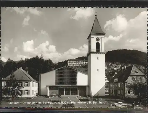 Ottenhoefen Schwarzwald Kath. Pfarrkirche St. Bernhard / Ottenhoefen im Schwarzwald /Ortenaukreis LKR