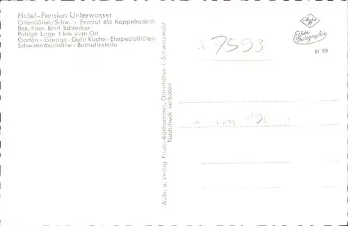 Ottenhoefen Schwarzwald Pension Unterwasser / Ottenhoefen im Schwarzwald /Ortenaukreis LKR