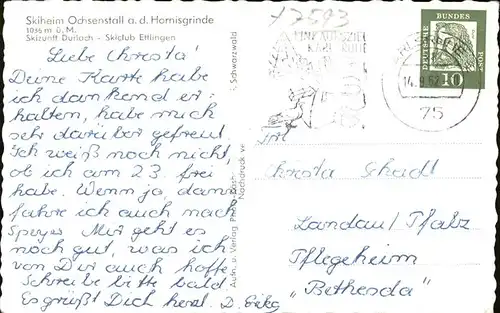 Ottenhoefen Schwarzwald Skiheim Ochsenstall
Hornisgrinde / Ottenhoefen im Schwarzwald /Ortenaukreis LKR