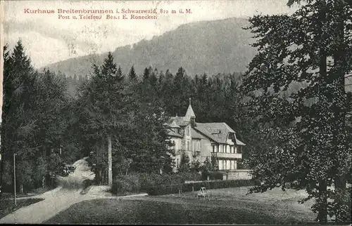 Breitenbrunnen Kurhaus Kat. Sasbachwalden