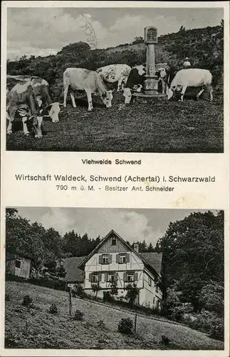 Schwend Oberpfalz Achertal
Wirtschaft Waldeck Kat. Birgland