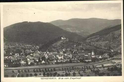 Gengenbach Blick vom Ziegenkopf Kat. Gengenbach