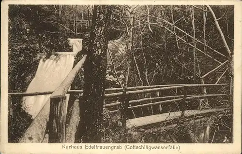 Edelfrauengrab Gottschlaegerwasserfaelle Kat. Ottenhoefen im Schwarzwald