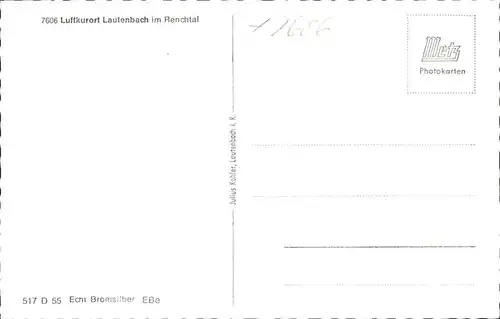 Lautenbach Renchtal Luftkurort Lautenbach Kat. Lautenbach