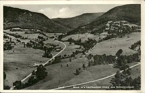 Lautenbach Renchtal Blick ins Lautbachtal Kat. Lautenbach